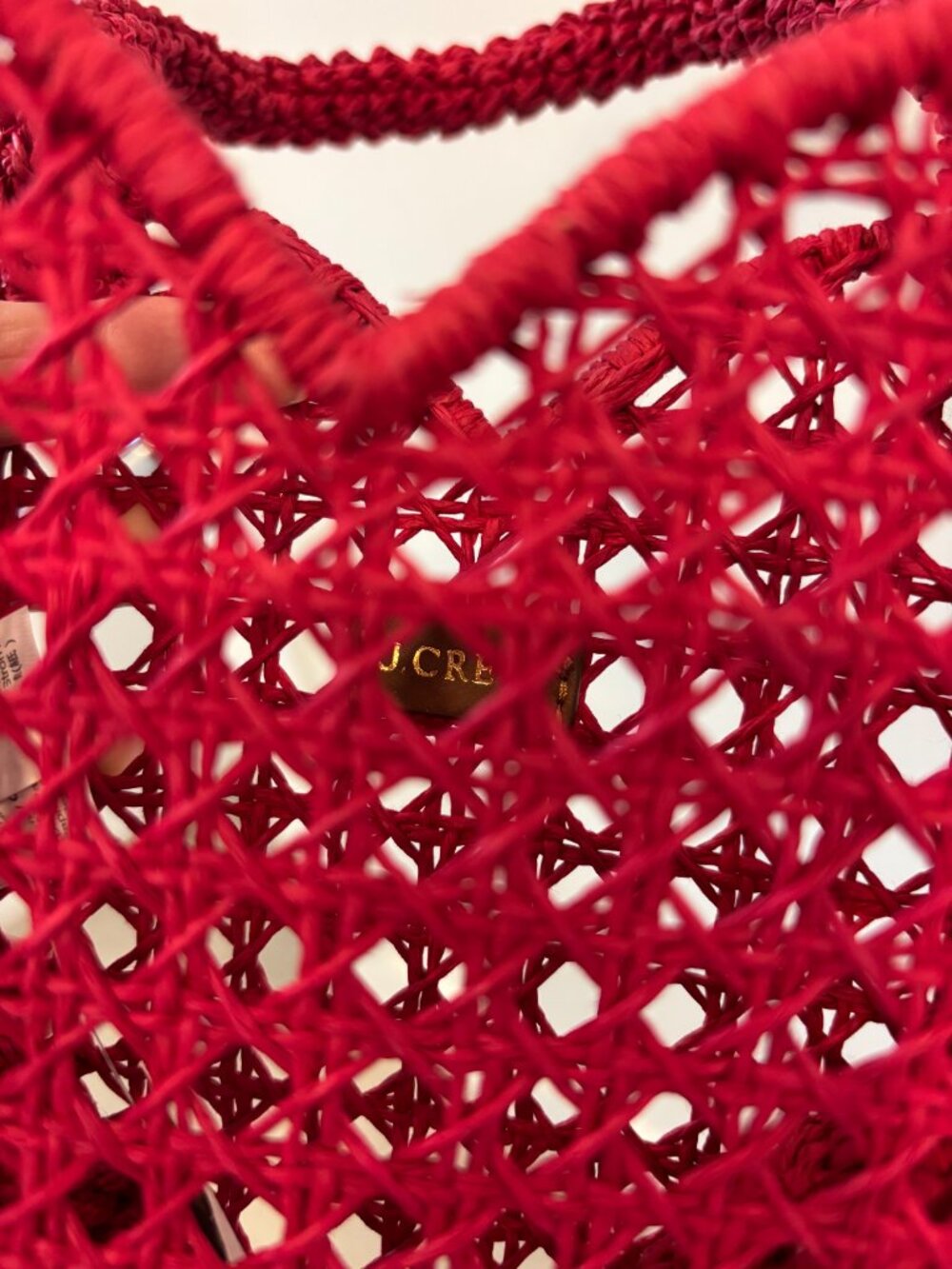 J.Crew heart straw bag new with tags - Picture 3 of 4